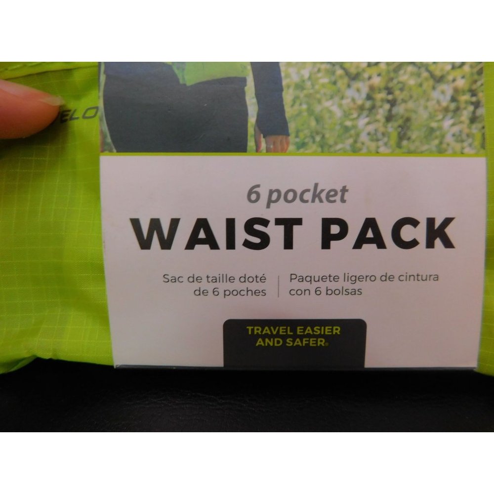 NWT Travelon 6 Pocket Waist Fanny Pack Color Lime Green - Picture 4 of 6